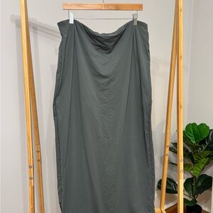 SKIMS Olive Maxi Skirt - Flowing Slate Green